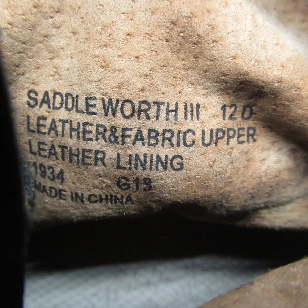 Polo Ralph Lauren Mens 12D Boots‎ Black Leather Quilted Moc Toe Saddle Worth III
